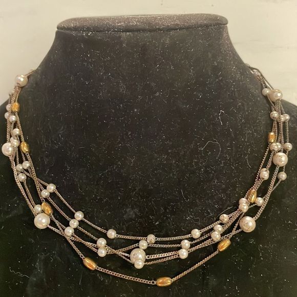 16” retired Premier Designs Limited Edition 5-strand 53 beads neckace - Picture 2 of 11